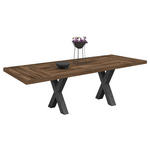 ESSTISCH 210(310)/100/77,5 cm Nachbildung  Holzwerkstoff ausziehbar, in verschiedenen Holzdekoren erhältlich rechteckig Grau, Eichefarben  - Eichefarben/Grau, MODERN, Holzwerkstoff (210(310)/100/77,5cm) - Hom`in