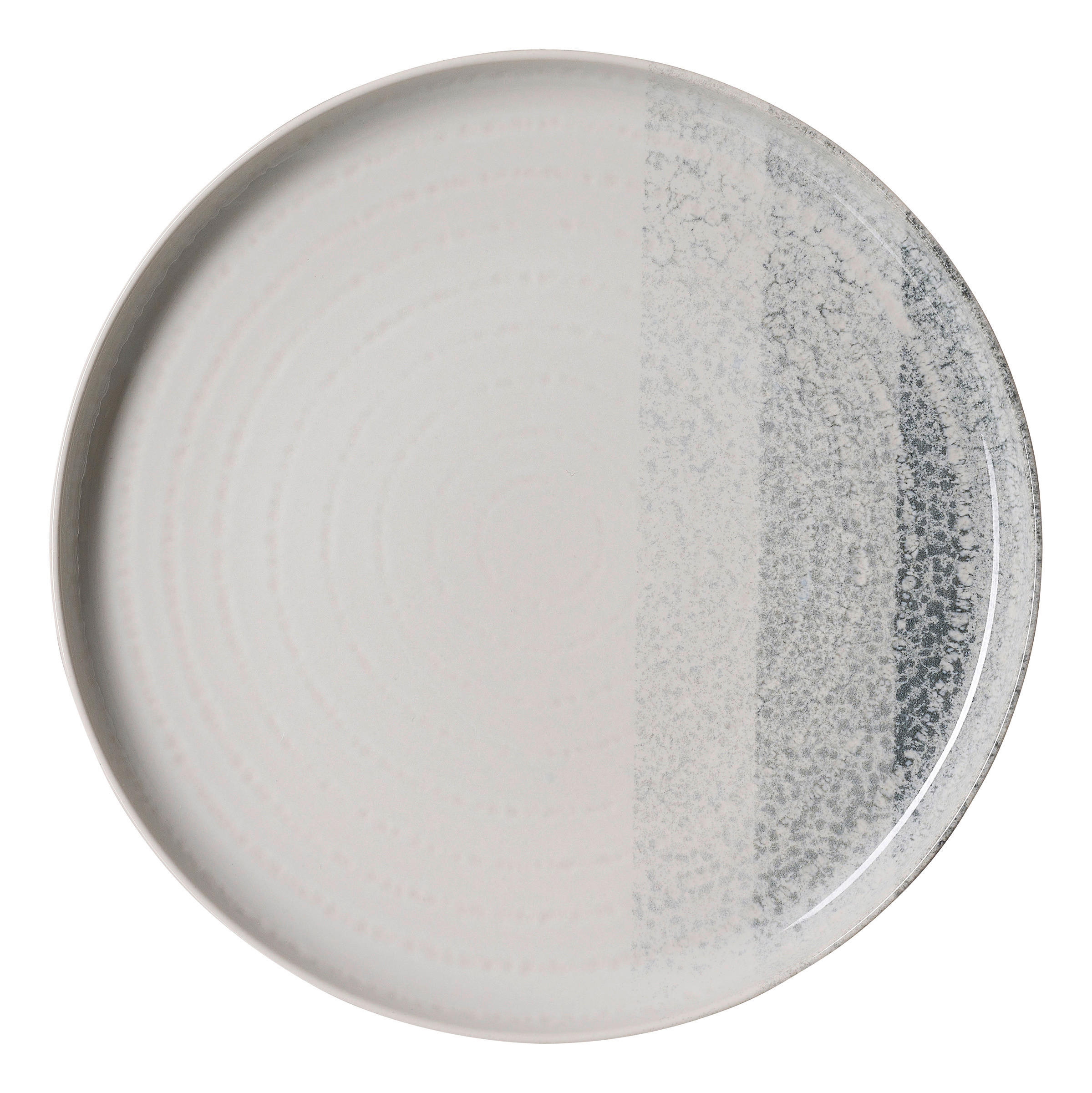 ASSIETT Trio  19,5 cm   - ljusgrå/cremefärgad, Basics, keramik (19,5cm) - Ritzenhoff Breker