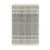 HANDWEBTEPPICH 140/200 cm Colored Macrame two Creme, Grau  - Creme/Grau, KONVENTIONELL, Textil (140/200cm) - Tom Tailor