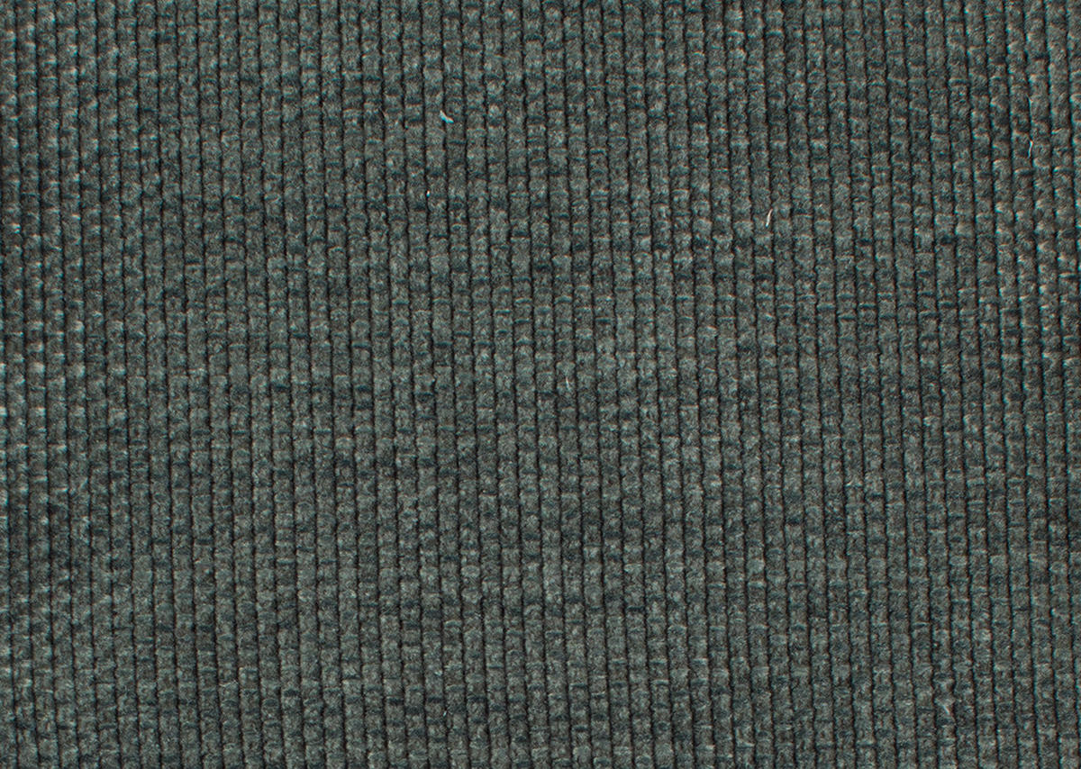 ECKSOFA in Chenille Graugrün  305/224 cm  - Schwarz/Graugrün, Design, Textil/Metall (305/224cm) - Dieter Knoll