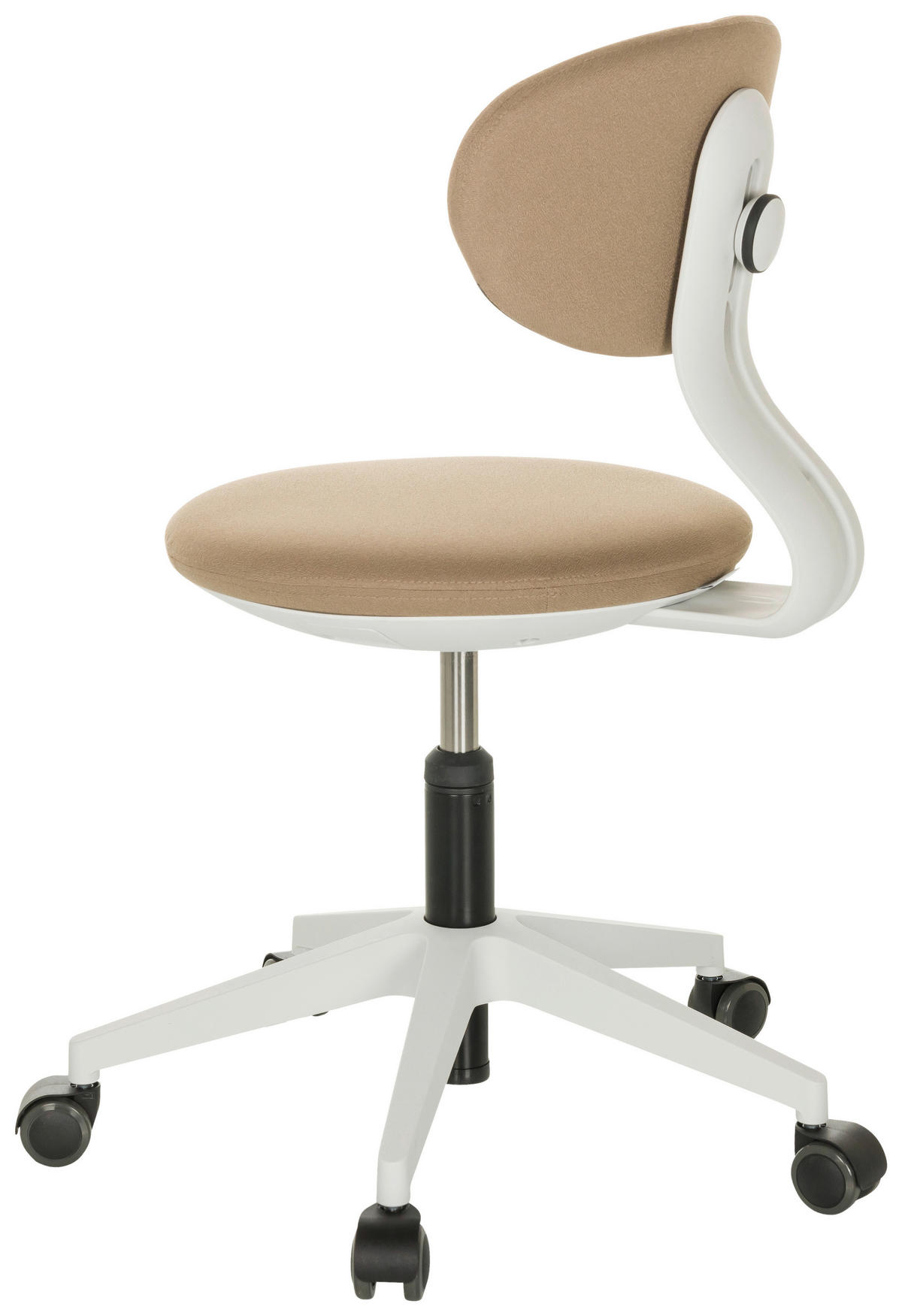 JUGENDDREHSTUHL  in Beige  - Beige/Weiß, Basics, Kunststoff/Textil (42/66-87/52cm) - MID.YOU