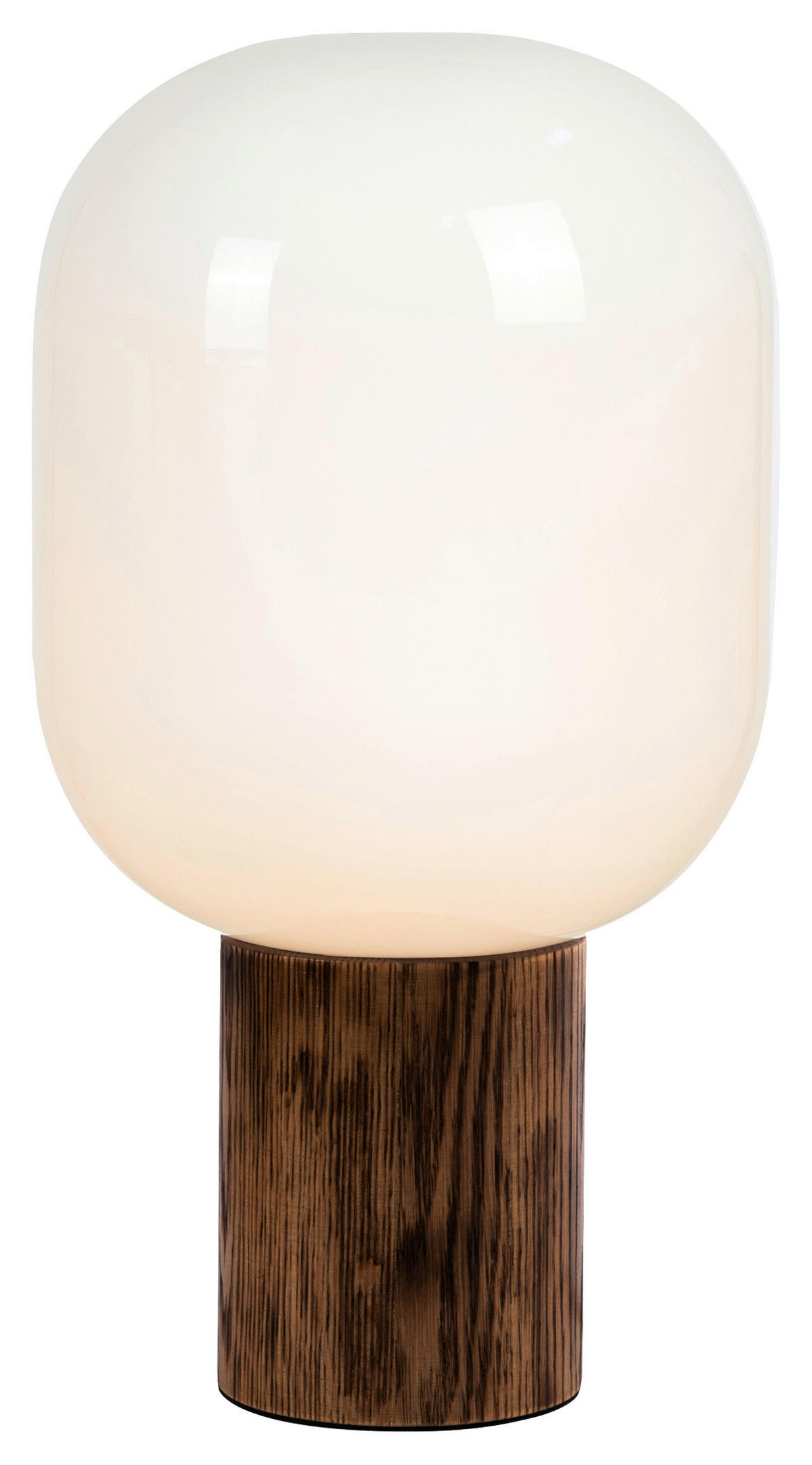 TISCHLEUCHTE Skandinavisch, Modern 24,5/44 cm    - Weiß/Braun, Basics, Glas (24,5/44cm) - Markslöjd