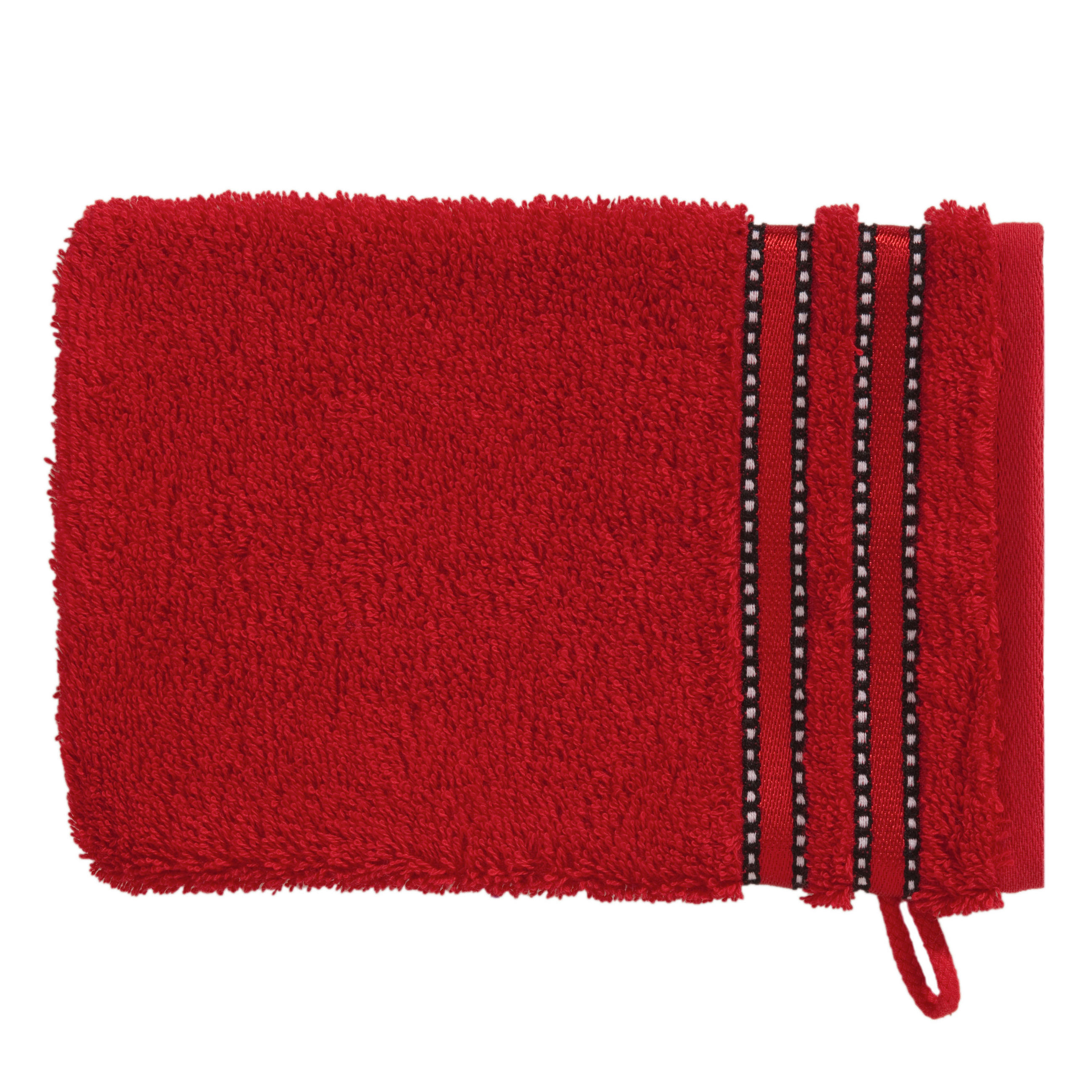 Vossen Waschlappen Cult DE Luxe Rot 16x22 cm