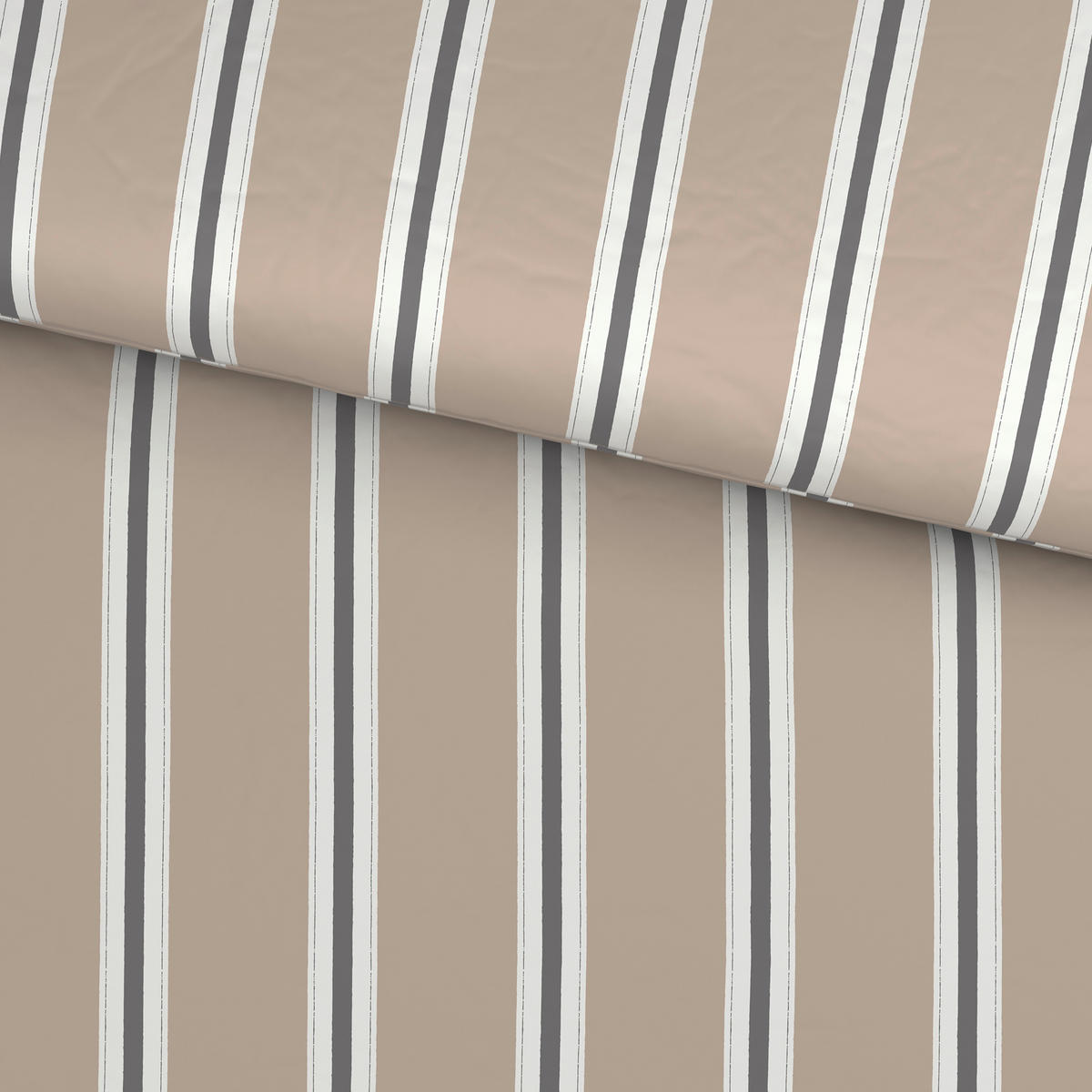 BETTWÄSCHE 3-teilig Satin 200/200 cm  - Beige, Textil (200/200cm) - Novel