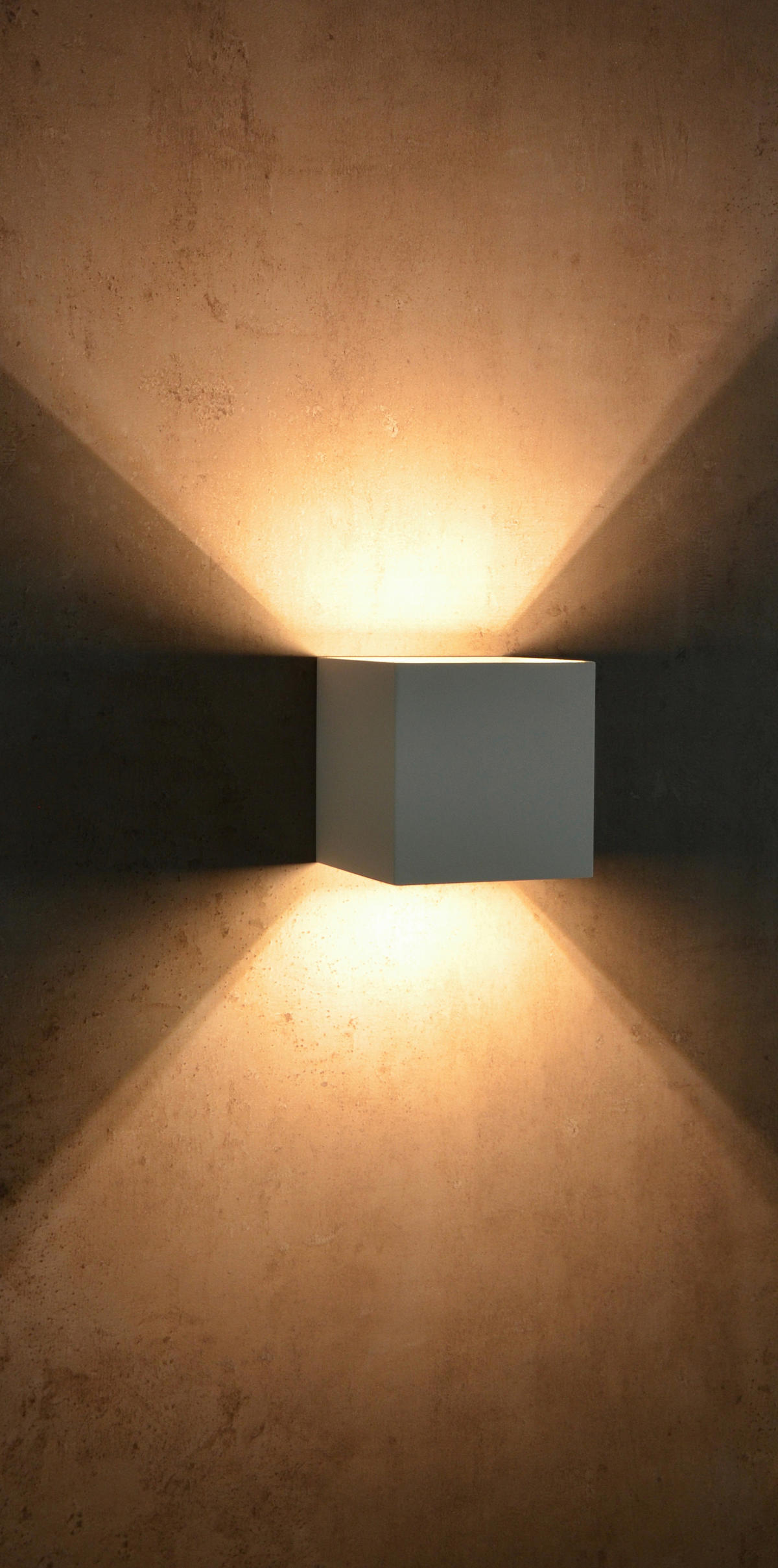 AUßENWANDLEUCHTE Qube 11,2/11,2/11,2 cm   - Weiß, Design, Metall (11,2/11,2/11,2cm)