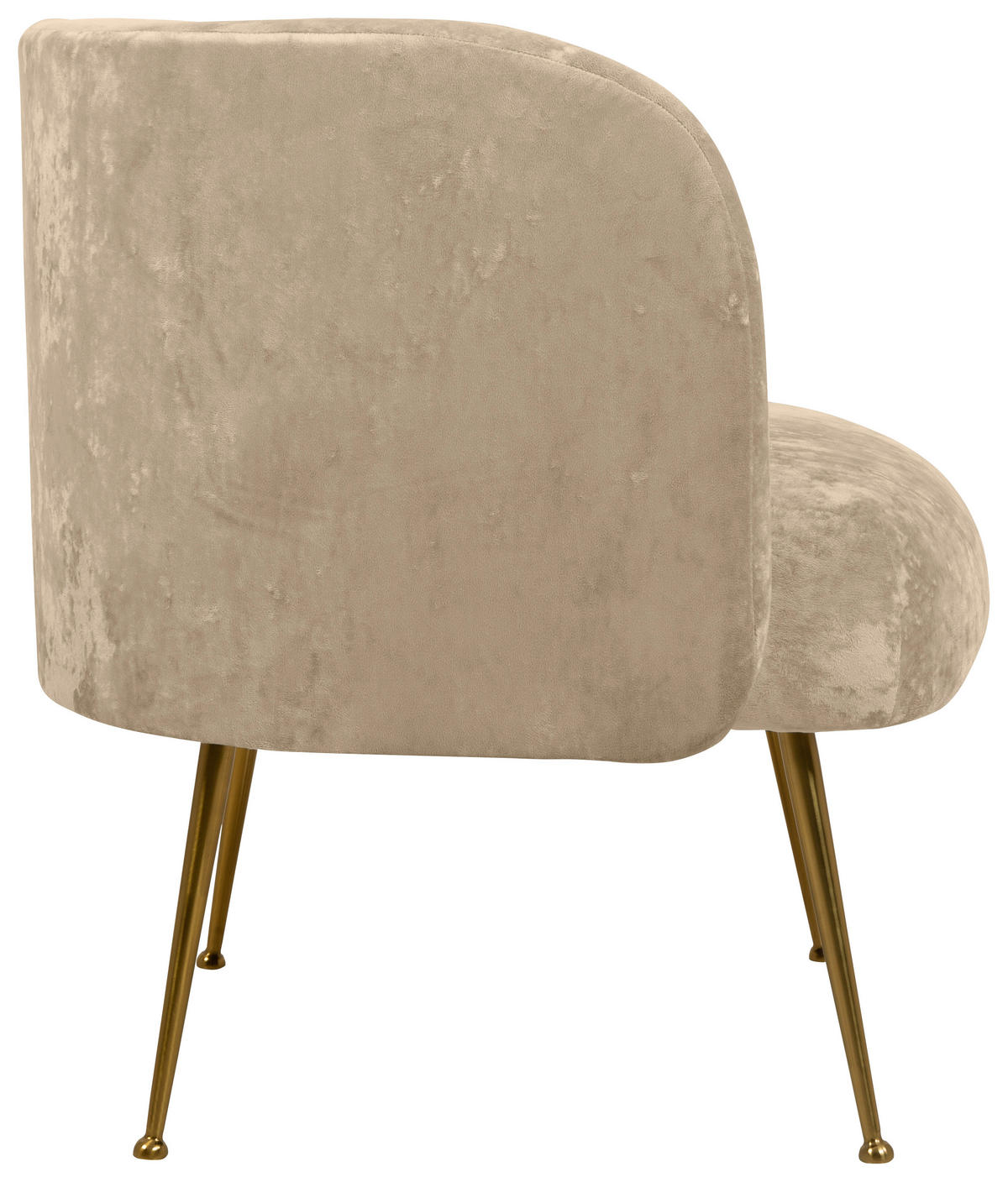 FOTEL - bézs/arany, Konventionell, textil (74/77/70cm) - MID.YOU