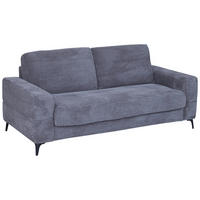 SCHLAFSOFA in Cord Dunkelgrau  - Dunkelgrau/Schwarz, Design, Textil/Metall (204/89/98cm) - Carryhome
