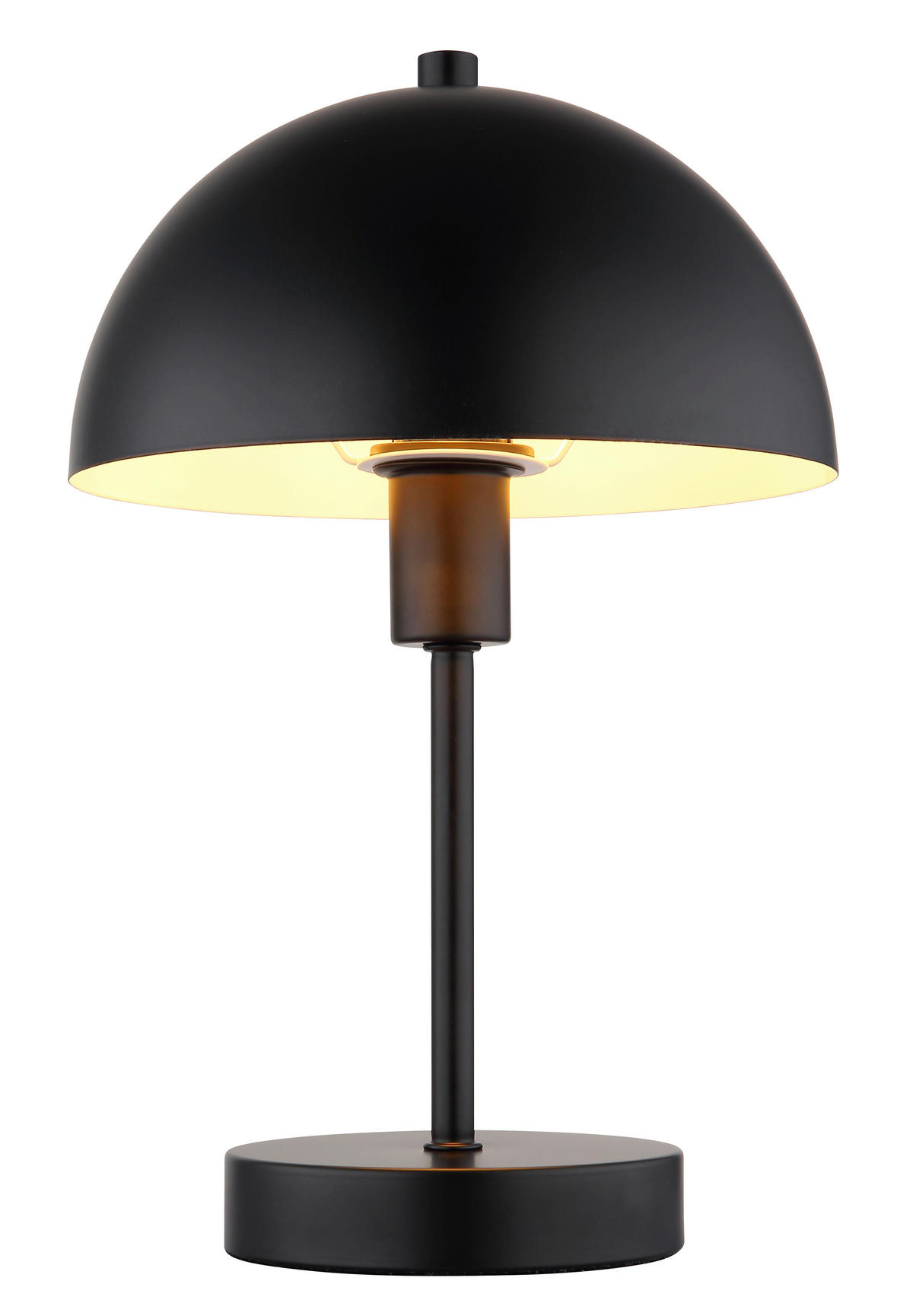 TISCHLEUCHTE - Schwarz, Design, Kunststoff/Metall (20/31cm) - Globo