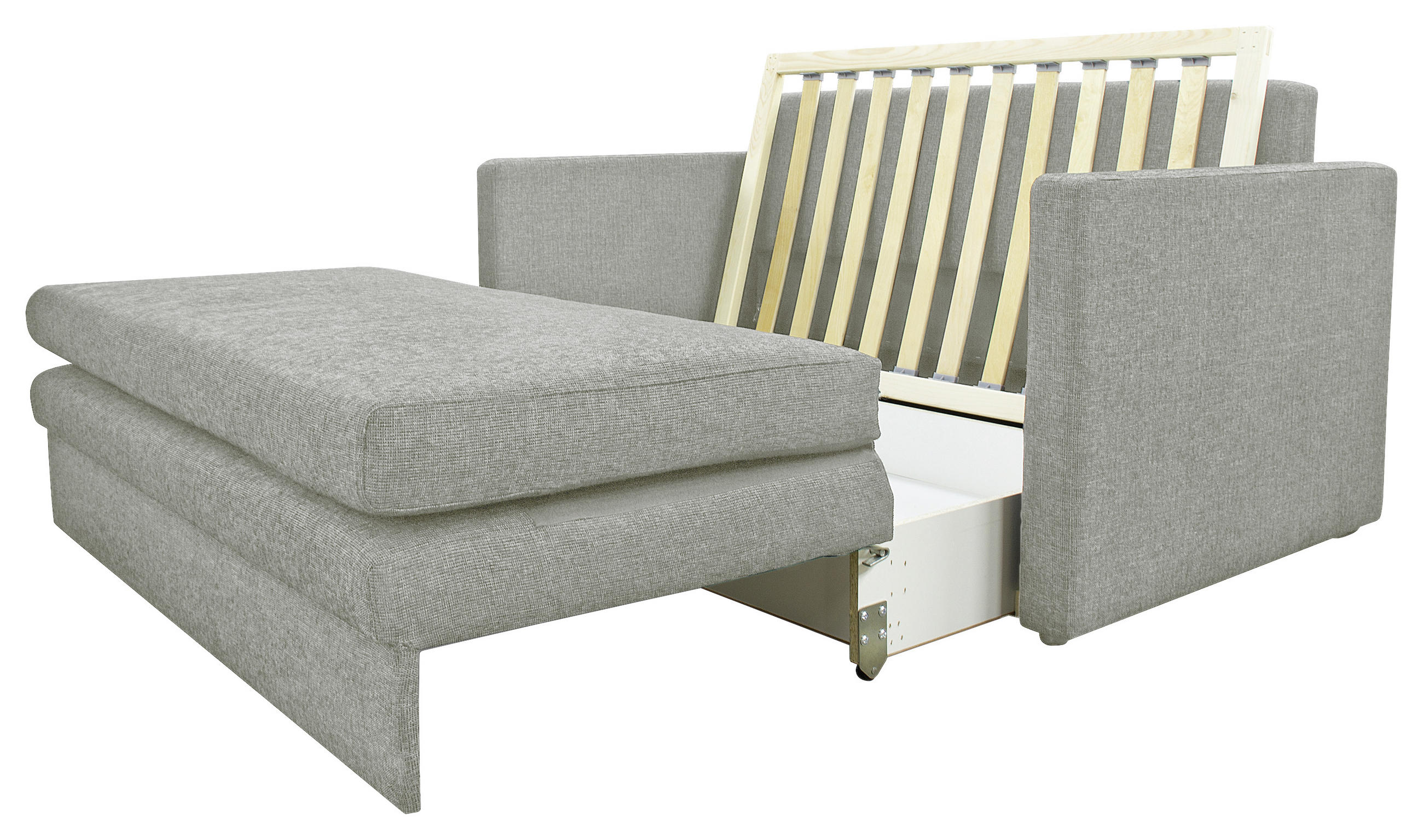 BÄDDSOFFA i textil grå, beige - beige/svart, Klassisk, textil/plast (160/85/91cm) - Best Price