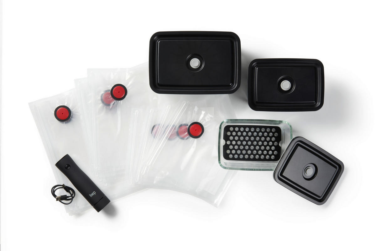 SET ZA VAKUUMIRANJE - črna/prozorno, Basics, umetna masa/steklo - Homeware Profession.