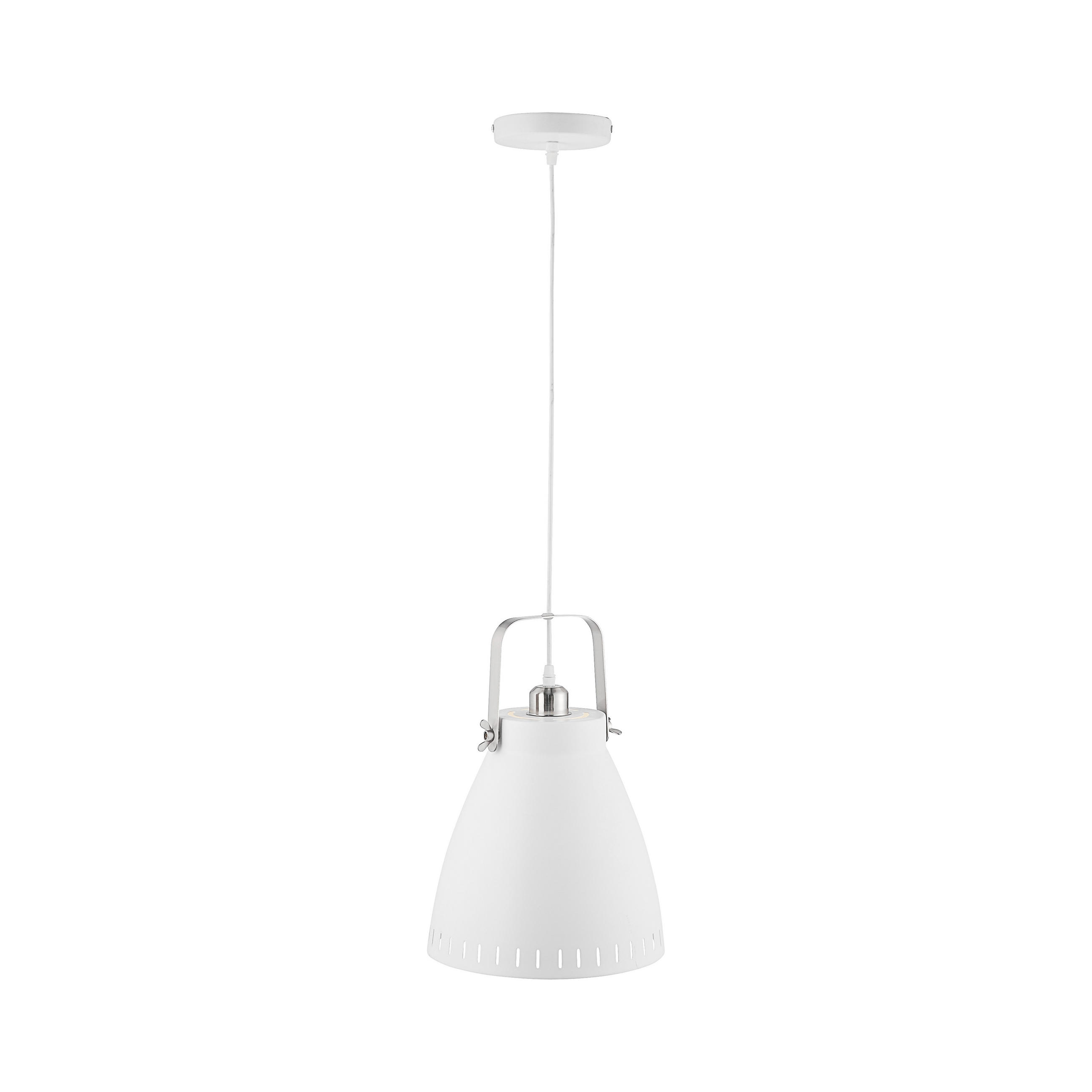 HÄNGELEUCHTE EVA 26,5/120 cm   - Weiß, Design, Metall (26,5/120cm) - Boxxx