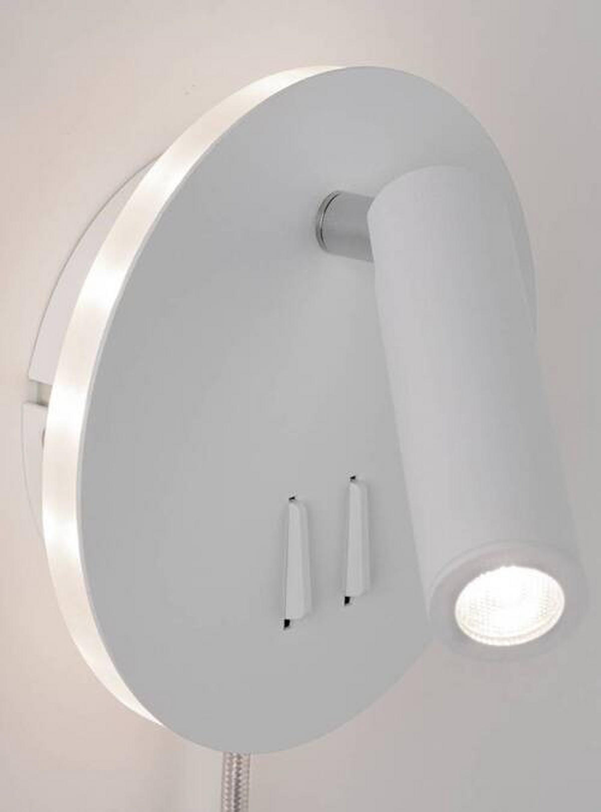 LED-WANDLEUCHTE 14 cm  - Chromfarben/Weiß, Basics, Metall (14cm) - Paulmann