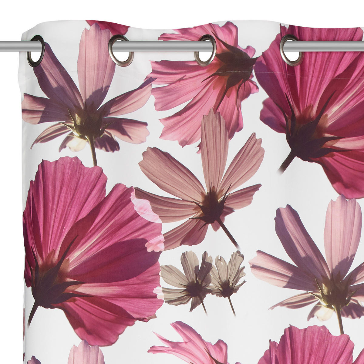 ÖSENSCHAL Bagna blickdicht 140/255 cm   - Rot, Basics, Textil (140/255cm) - Ambiente