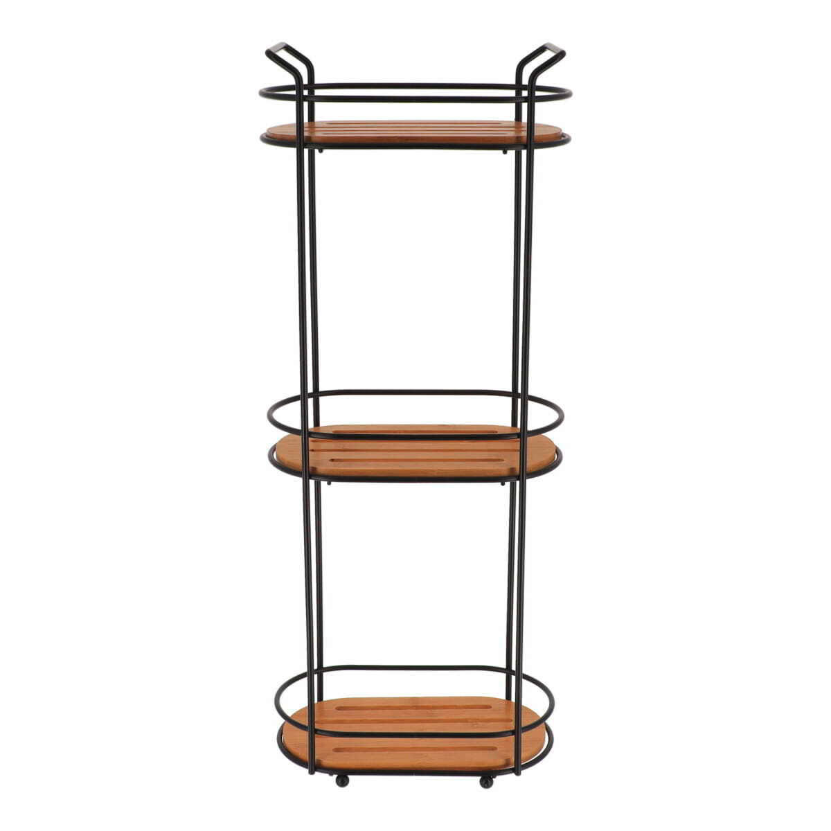 ELEMENT ZA ODLAGANJE  drvo, metal  - boja hrasta, Osnovno, drvo/metal (13,5/62,5/24,5cm) - Homeware