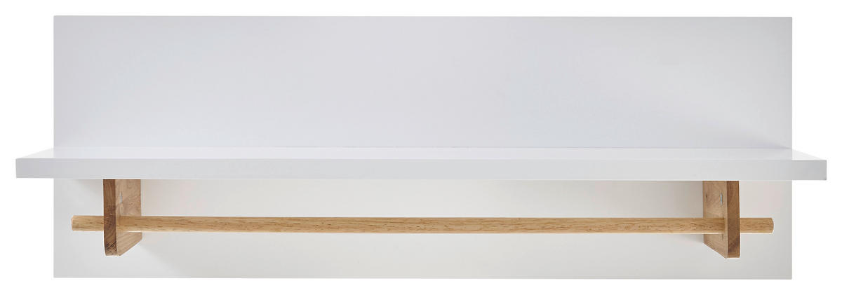 GARDEROBENPANEEL  in 97/35/32 cm  - Weiss/Eichefarben, Design, Holz/Holzwerkstoff (97/35/32cm)