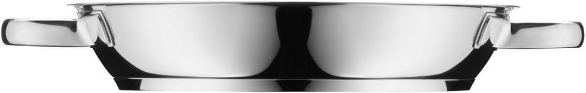 SERVIERPFANNE Permadur Advance 28 cm  - Silberfarben/Schwarz, Design, Metall (28cm) - WMF