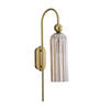 WANDLEUCHTE Piega   - Goldfarben/Bernsteinfarben, KONVENTIONELL, Glas (23.5/10/56.5cm)