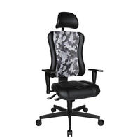 GAMINGSTUHL Lederlook Grau, Schwarz  - Schwarz/Grau, Design, Kunststoff/Textil (47,5/99-127/44cm) - Dieter Knoll