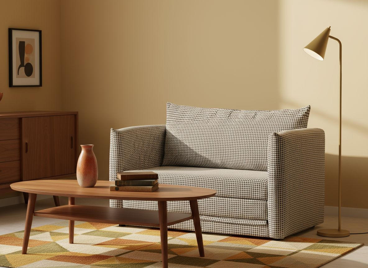 SCHLAFSOFA in Jacquard Schwarz, Weiß  - Schwarz/Weiß, MODERN, Kunststoff/Textil (119/79/76cm) - MID.YOU