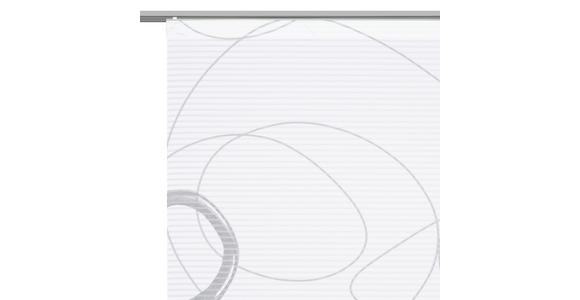FLÄCHENVORHANG in Gelb, Grau, Weiß transparent - Gelb/Weiß, Design, Textil (60/255cm) - Novel