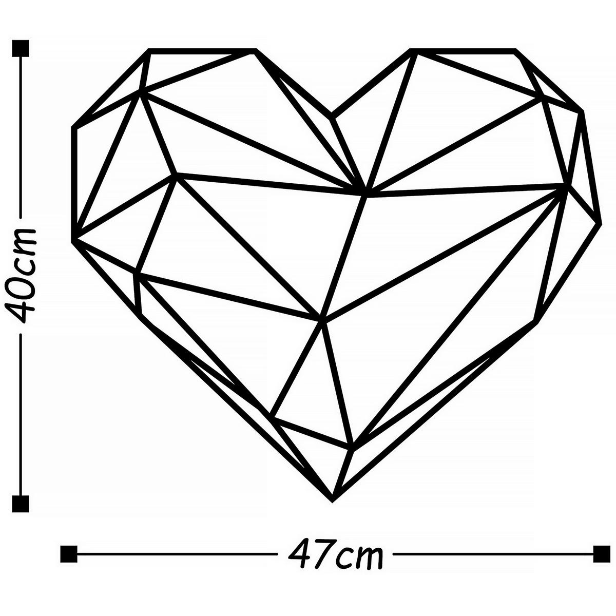 METALLBILD 47/40 cm  - Schwarz, Basics, Metall (47/40cm)