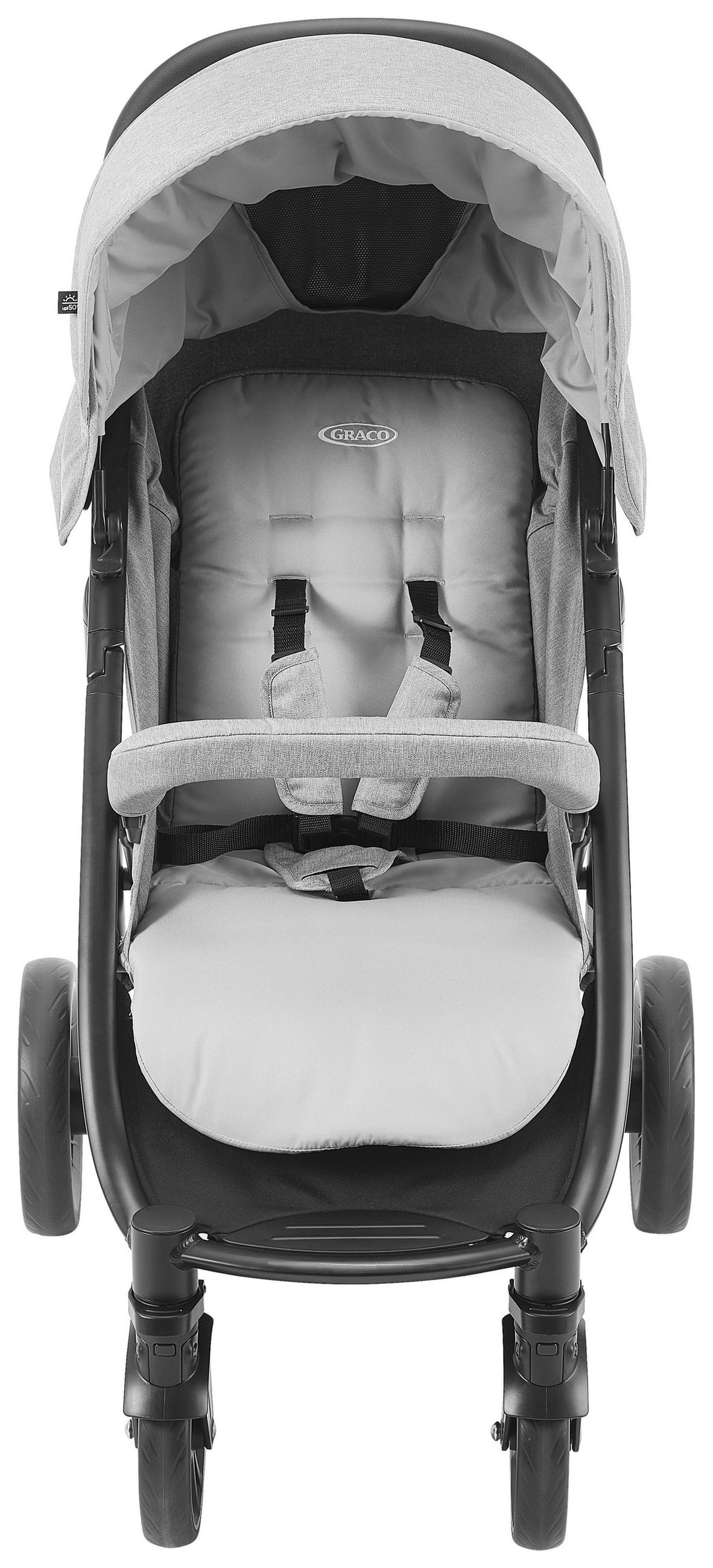 BUGGY Eezefold DLX Lunar  - Schwarz/Grau, Basics, Textil/Metall (59,4/103/93cm) - Graco