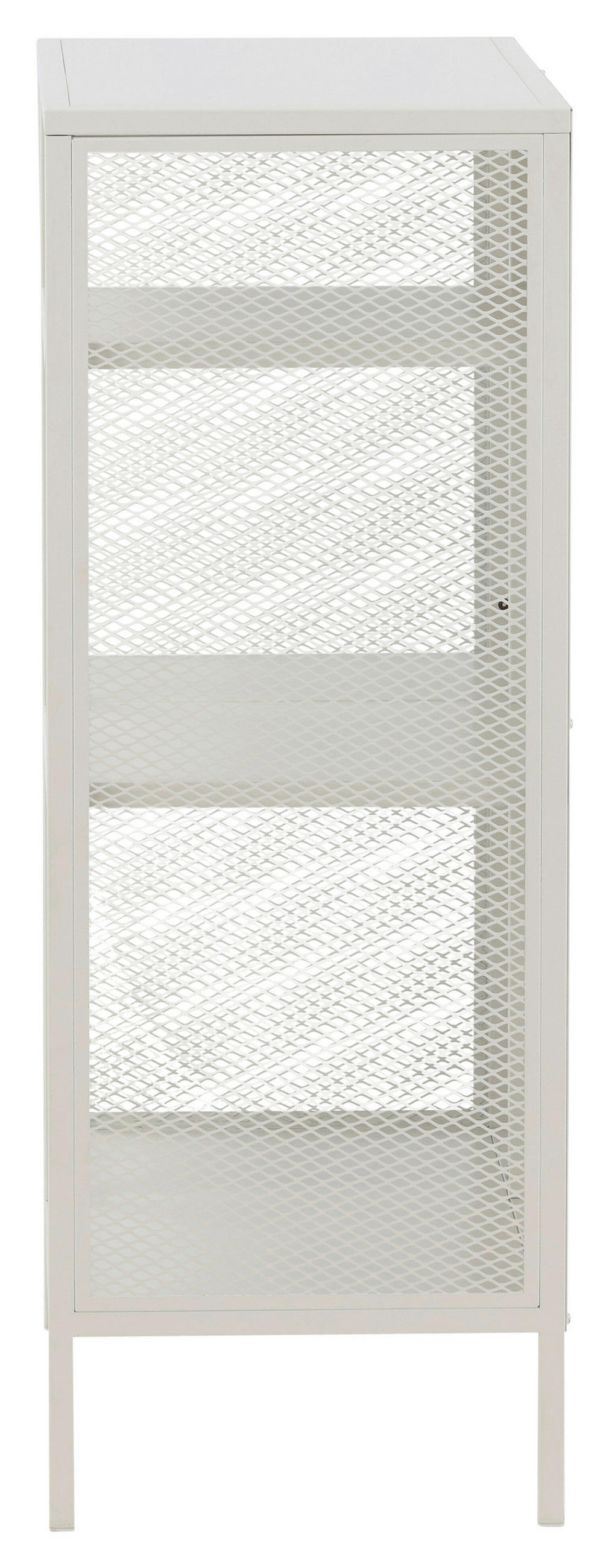 BÜCHERWAND Weiß  - Weiß, Design, Metall (80/110/40cm) - Livetastic