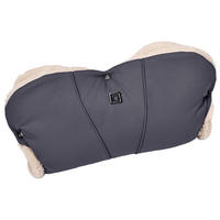 MUFF Handmuff  - Dunkelbraun/Hellgrau, Basics, Textil (51/7/24cm) - Moon