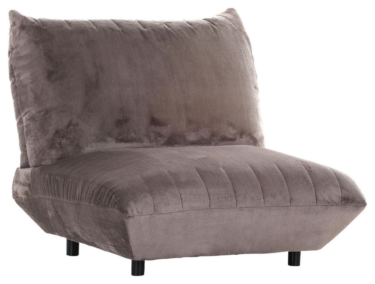 FÅTÖLJ i textil lerfärgad  - lerfärgad/svart, Klassisk, textil/plast (100/86/100cm) - MID.YOU