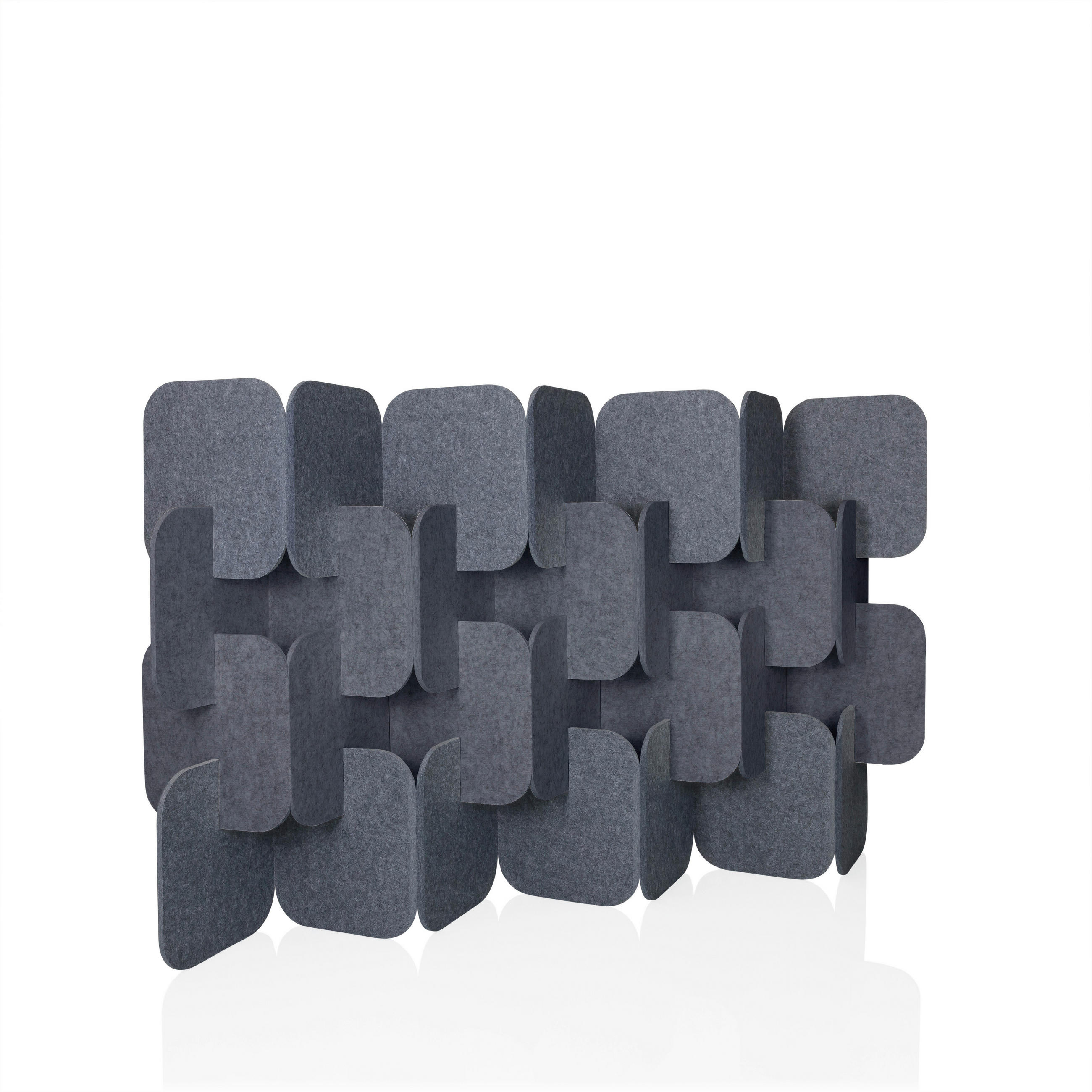 TRENNWAND Textil Grau  - Grau, Basics, Textil (174/114/25cm) - MID.YOU