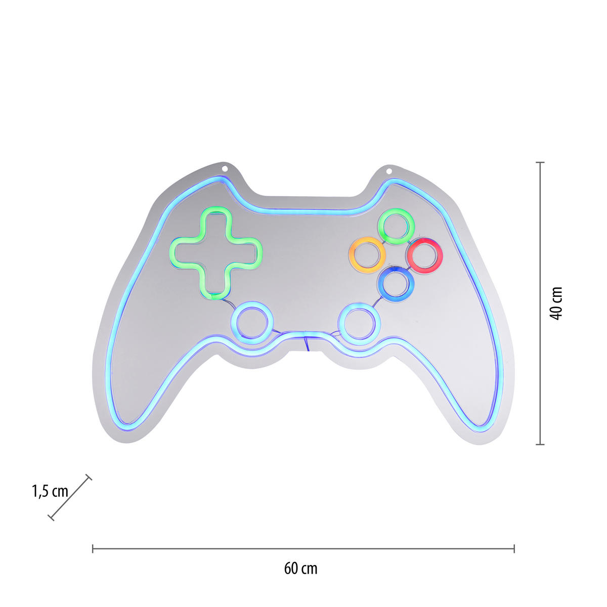 LED-DEKOLEUCHTE - Multicolor, Basics (60/1.5/40cm)