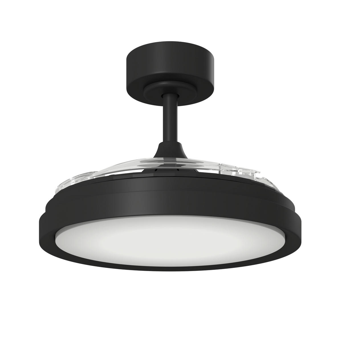 DECKENVENTILATOR - Transparent/Schwarz, Basics, Kunststoff/Metall (91/32,1cm) - Mican