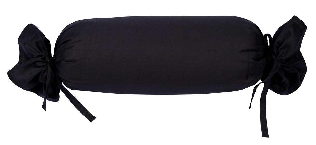NACKENROLLENBEZUG Giacomo 15/40 cm  - Schwarz, Basics, Textil (15/40cm) - Janine