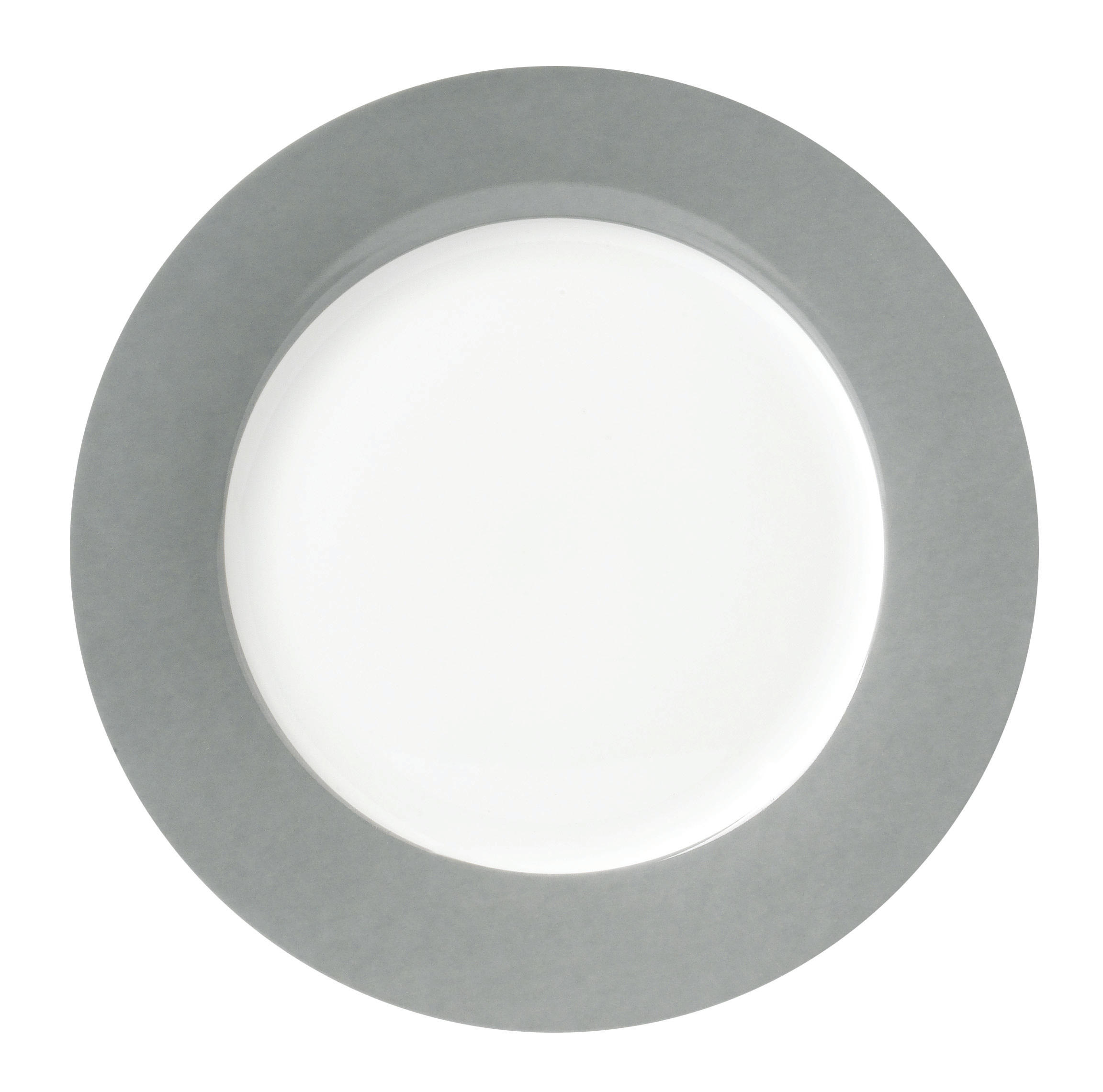 DESSERTTELLERSET VARIO 6-teilig  - Weiß/Grau, Basics, Keramik (20cm)