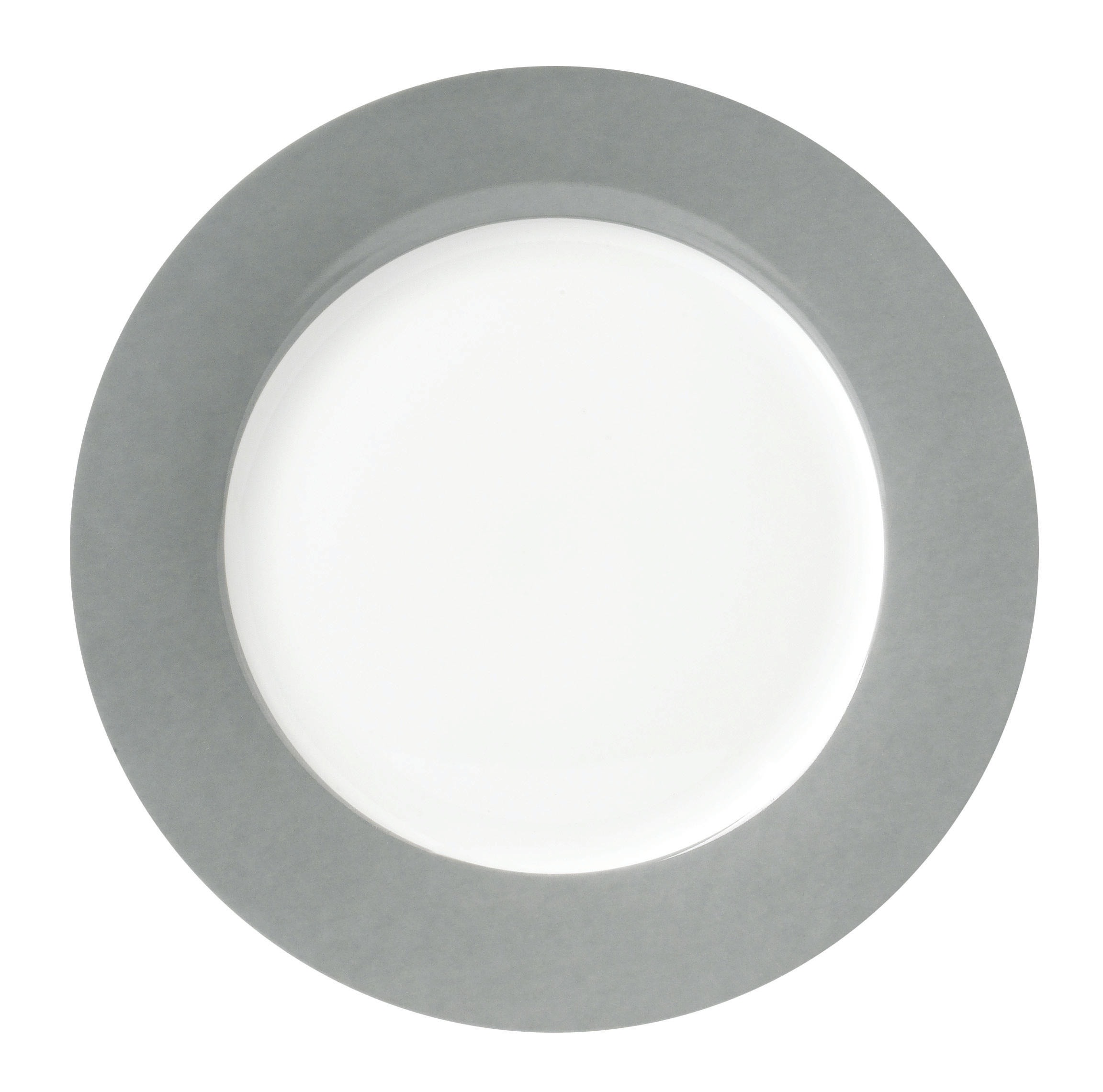 DESSERTTELLERSET VARIO 6-teilig - Weiß/Grau, Basics, Keramik (20cm)