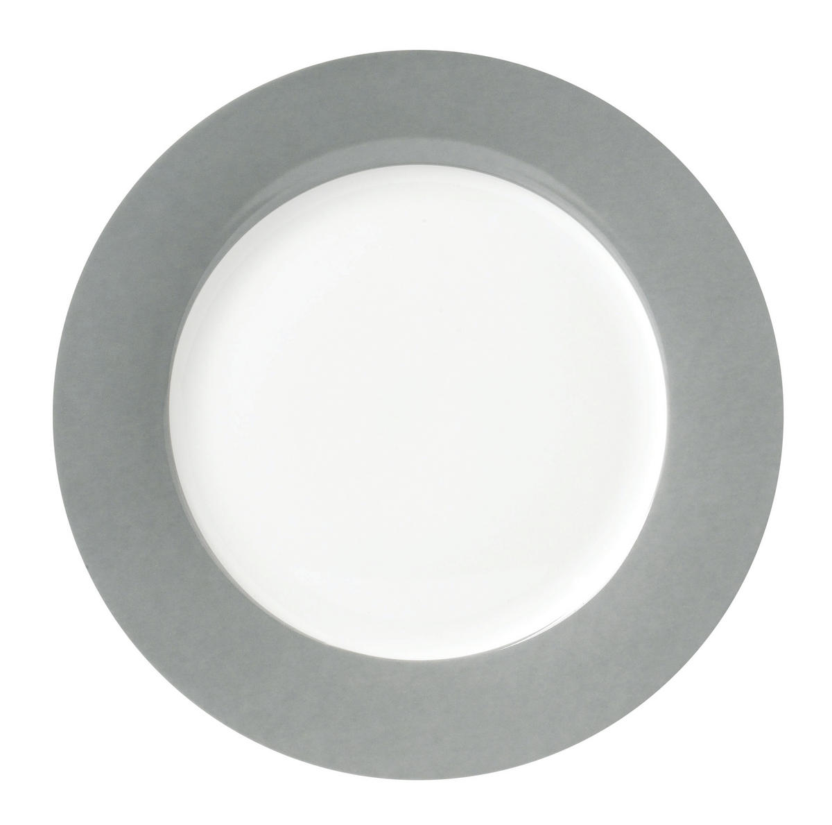 DESSERTTELLERSET VARIO 6-teilig  - Weiß/Grau, Basics, Keramik (20cm) - Van Well