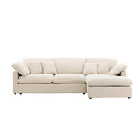 ECKSOFA 297/107 cm  in Beige  297/107 cm  - Beige, MODERN, Kunststoff/Textil (297/107cm) - Livetastic