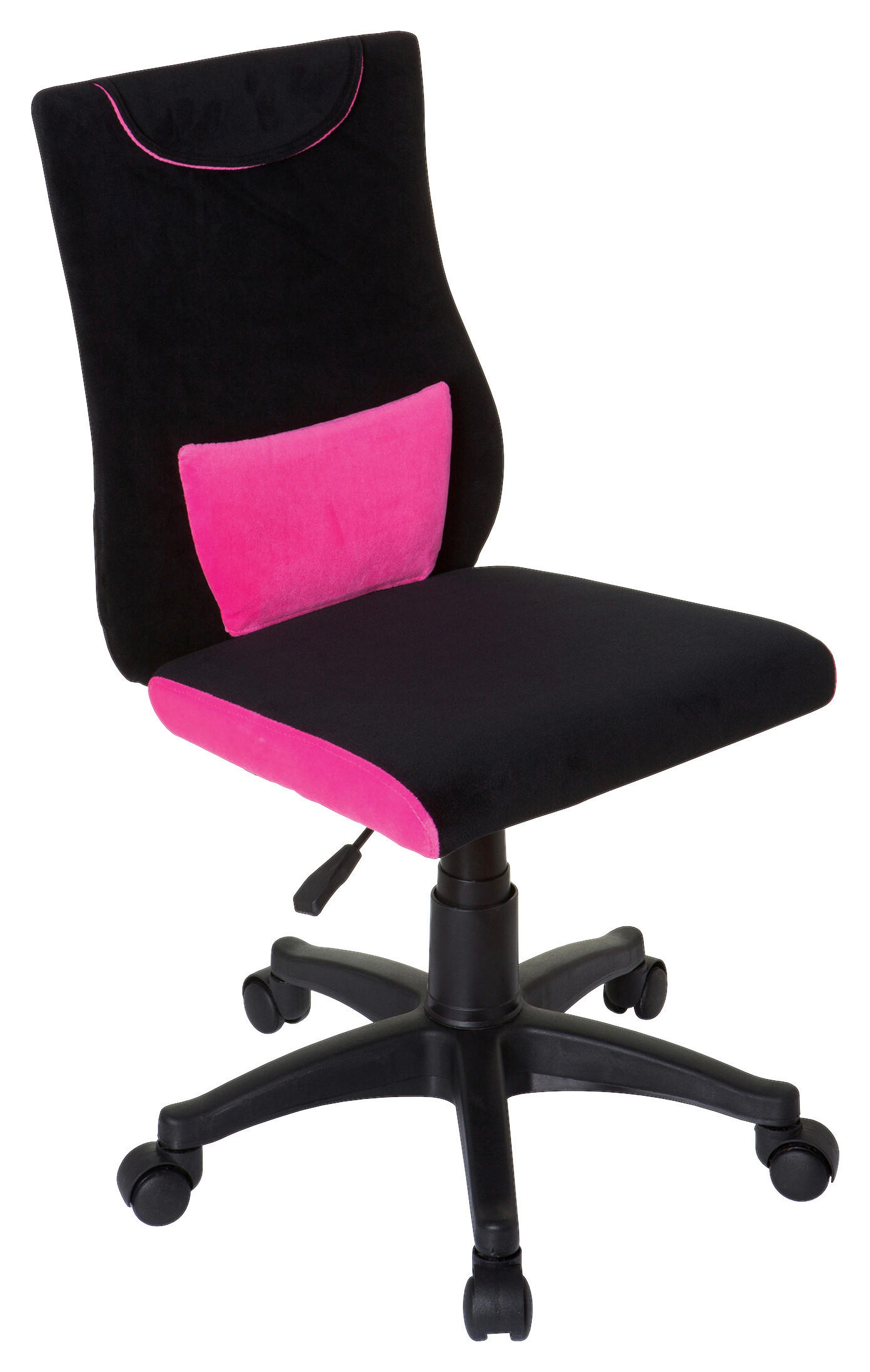 JUGENDDREHSTUHL Schwarz, Pink  - Pink/Schwarz, Basics, Kunststoff (40/87-97/40cm) - MID.YOU