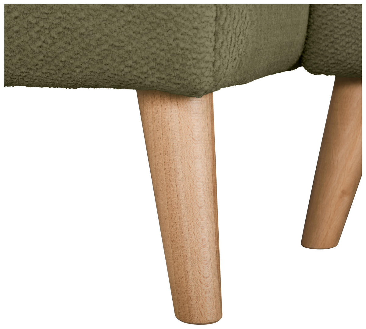 ECKSOFA Olivgrün Webstoff  - Buchefarben/Olivgrün, KONVENTIONELL, Holz/Textil (169/294cm) - Carryhome