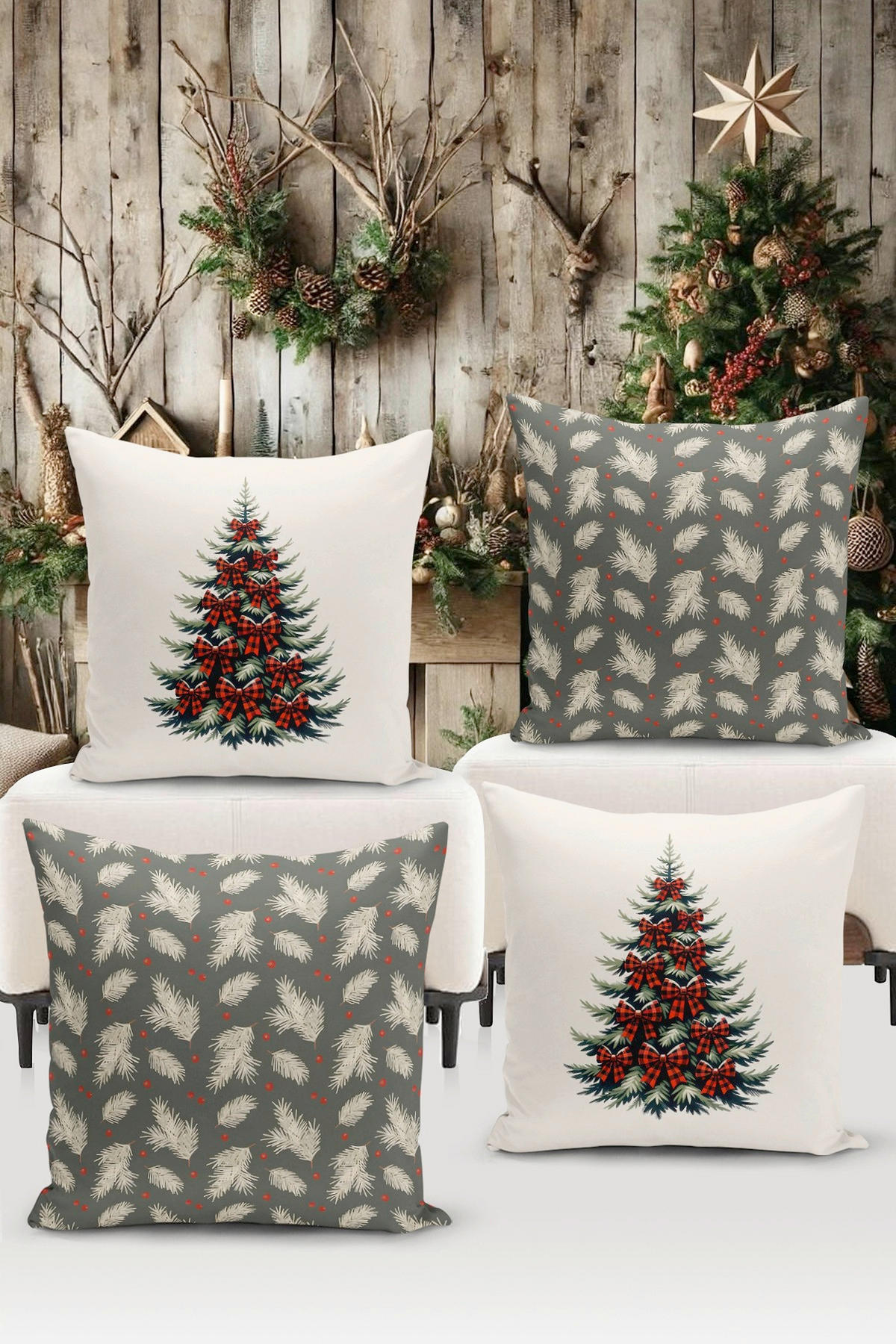 KISSENBEZUG-SET 43/43 cm  - Multicolor, Basics, Textil (43/43cm) - X-Mas