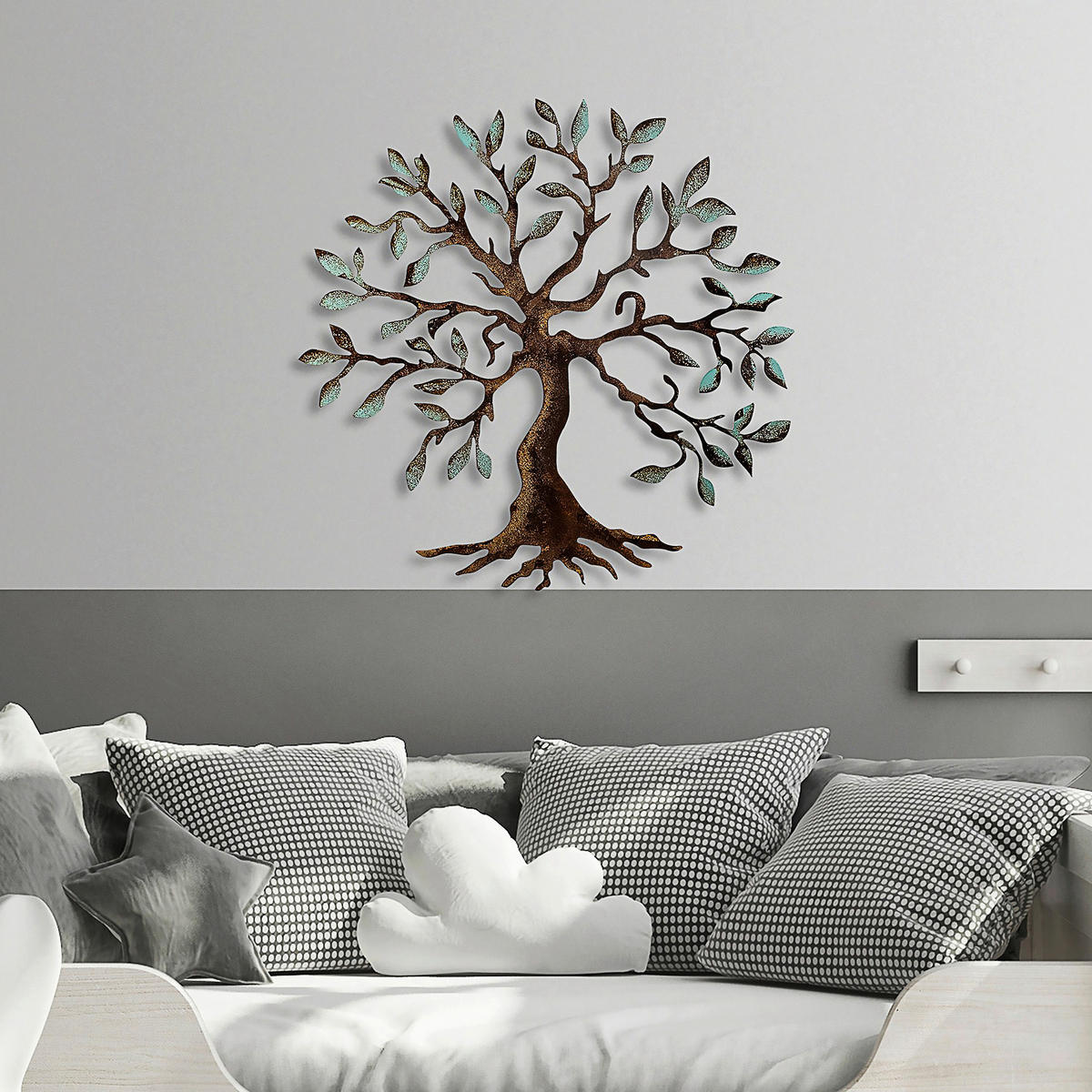METALLBILD 60/60 cm  - Multicolor, Basics, Metall (60/60cm)