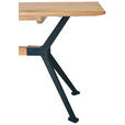 SITZBANK 160/45/35 cm  in Wildeiche  - Wildeiche/Eichefarben, Natur, Holz/Metall (160/45/35cm) - Carryhome