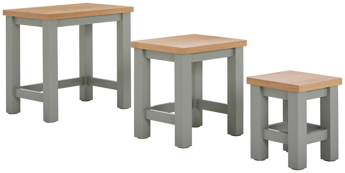 BEISTELLTISCH in Holz, Holzwerkstoff  - Dunkelgrau/Naturfarben, LIFESTYLE, Holz/Holzwerkstoff (52/49/36cm) - MID.YOU