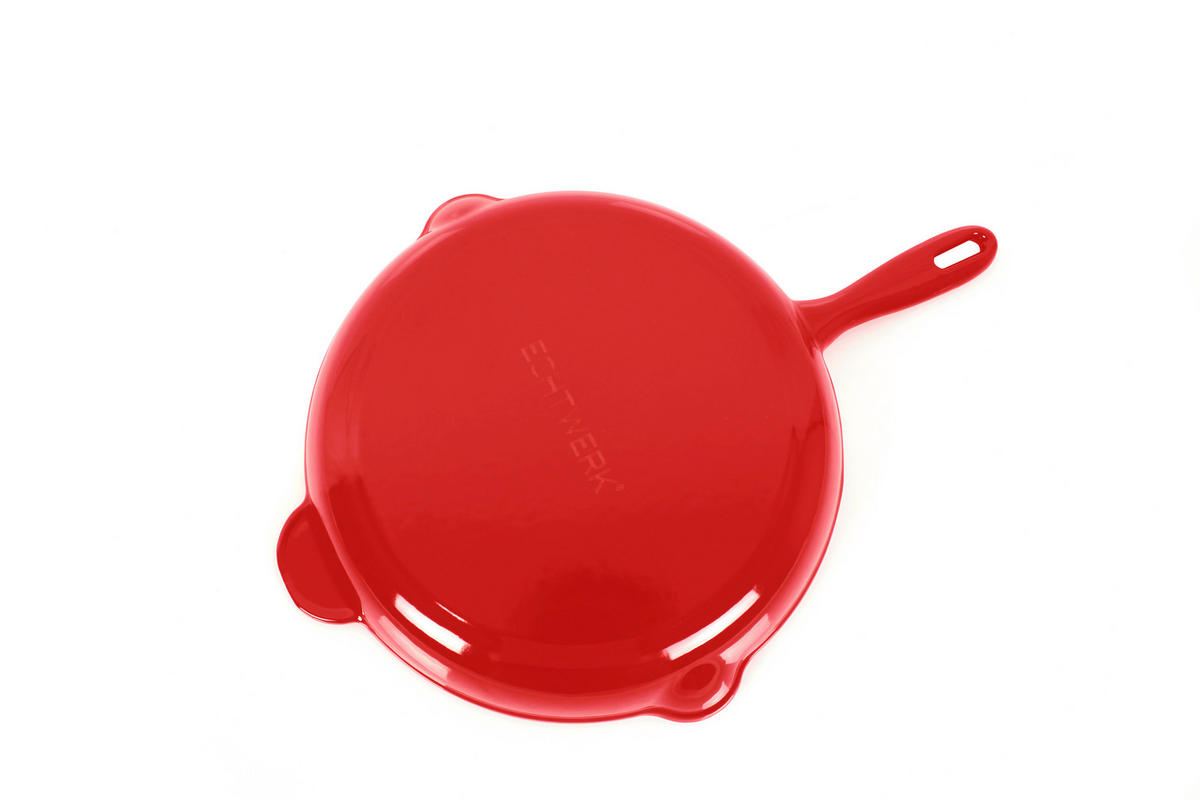 BRATPFANNE  - Rot, Basics, Metall (42,5/27/4,5cm) - Echtwerk