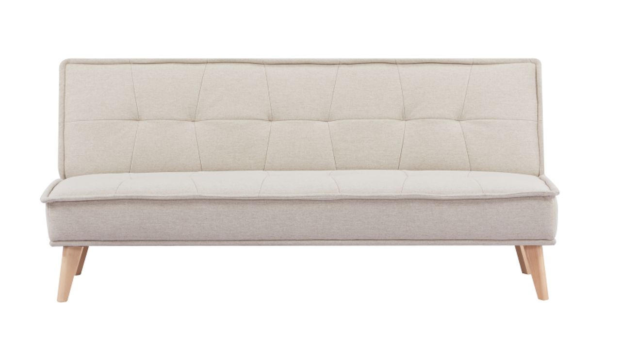 ROZKLADACIA POHOVKA, textil, béžová - farba borovice/béžová, Design, drevo/textil (181/82/85cm) - MID.YOU