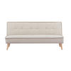 SCHLAFSOFA Webstoff Beige  - Beige/Kieferfarben, Design, Holz/Textil (181/82/85cm) - MID.YOU