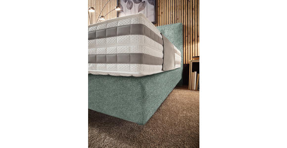 BOXSPRINGBETT 200/200 cm in Olivgrün - Olivgrün, KONVENTIONELL, Holz/Textil (200/200cm) - Dieter Knoll