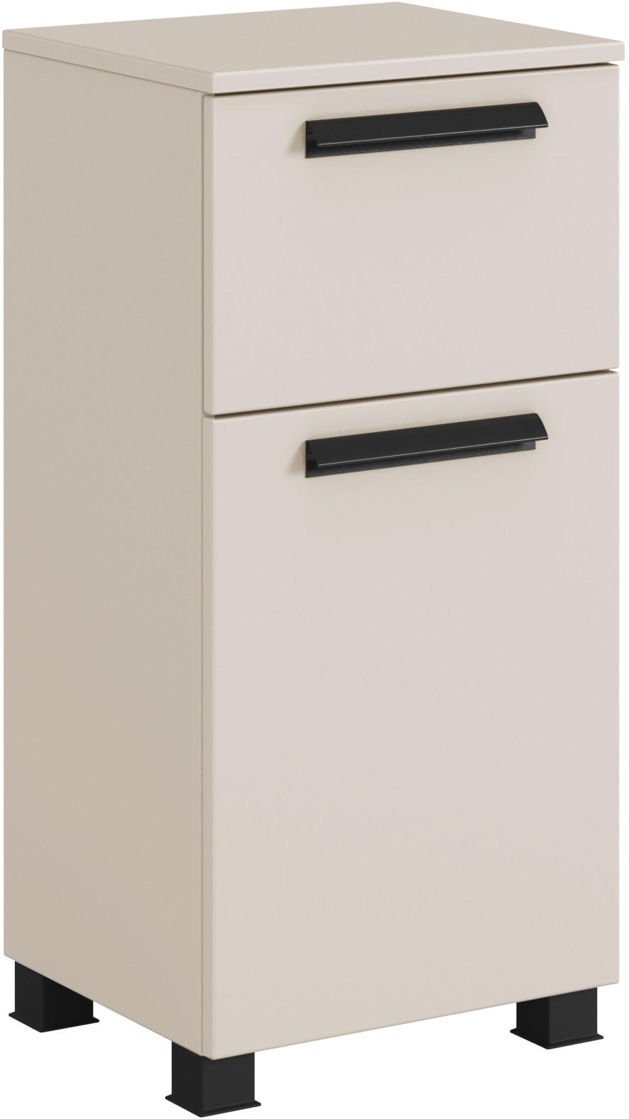UNTERSCHRANK 40/130/35 cm   - Sandfarben/Schwarz, KONVENTIONELL, Holzwerkstoff/Kunststoff (40/130/35cm) - Xora