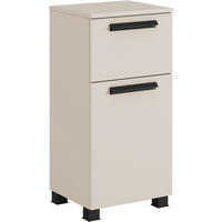 UNTERSCHRANK 40/79/35 cm   - Sandfarben/Schwarz, KONVENTIONELL, Holzwerkstoff/Kunststoff (40/79/35cm) - Xora