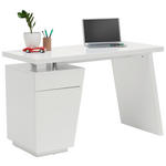 SCHREIBTISCH 120/55/76 cm  in Weiß  - Weiß, Design, Holzwerkstoff/Metall (120/55/76cm) - Hom`in